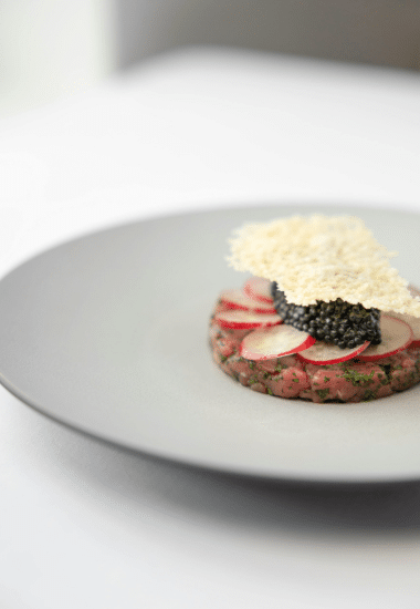 Tartare d'esturgeon fumé