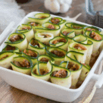 Cannelonis de courgettes à l'esturgeon fumé