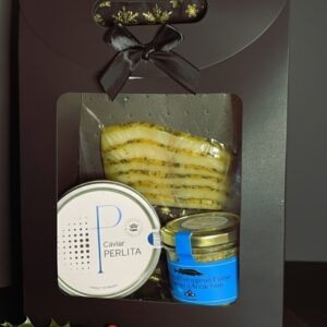 Coffret caviar Perlita et esturgeon fumé